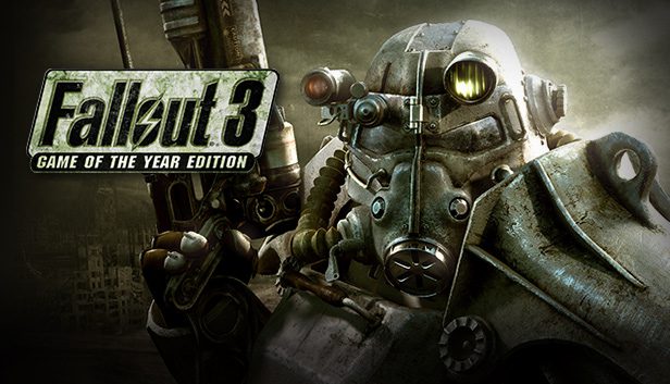 Fallout 3 Game For PC Best Action and Role Playing Video Game Setup 1 Cover art for Fallout 3 Game of the Year Edition, showcasing post-apocalyptic wasteland and main characters