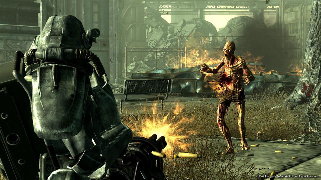 Fallout 3 Game For PC Best Action and Role Playing Video Game Setup 2 In-game screenshot of Fallout 3 PC game, featuring a character navigating a post-apocalyptic world.