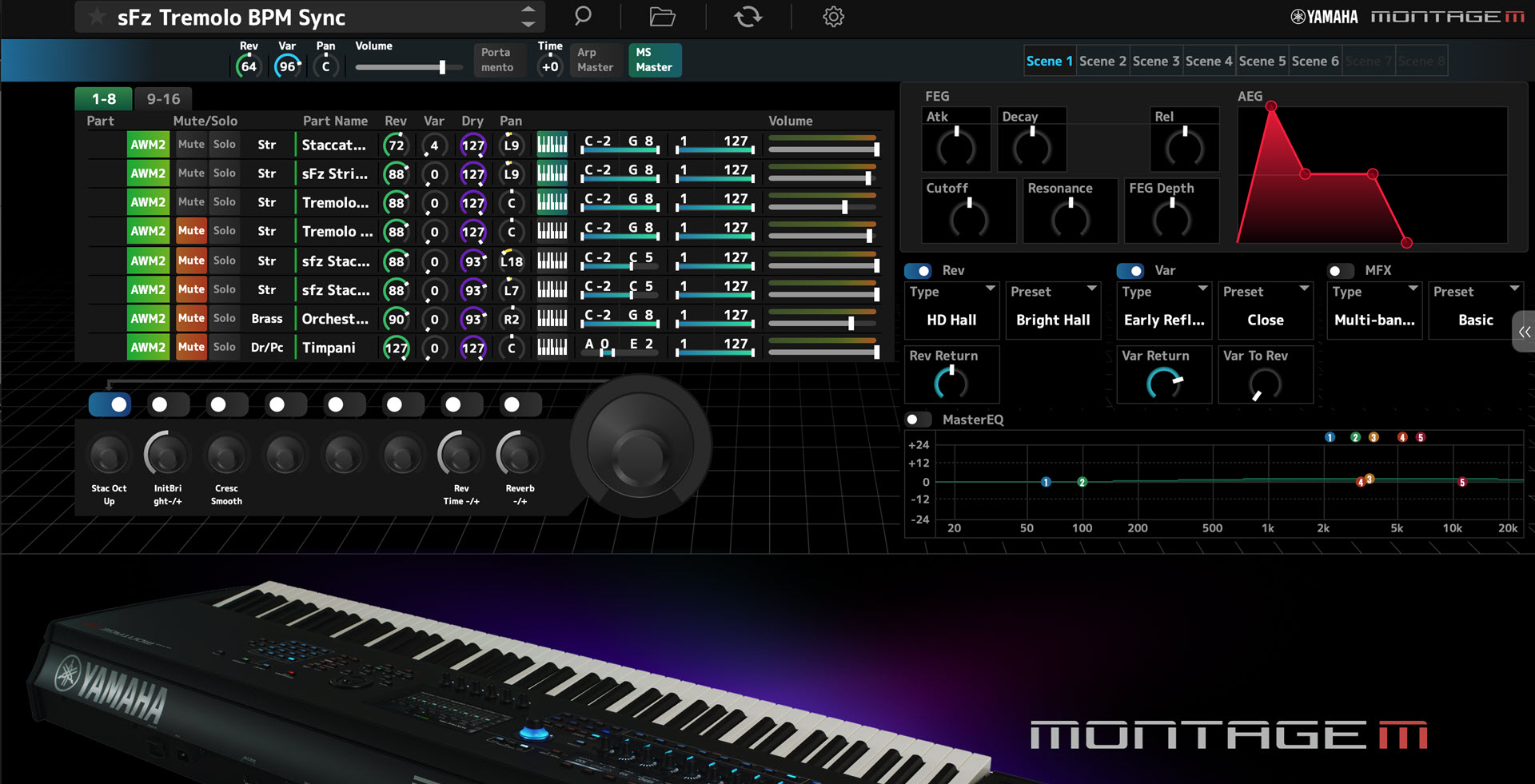 Yamaha Expanded Softsynth Plugin for MONTAGE M Full Version with keys